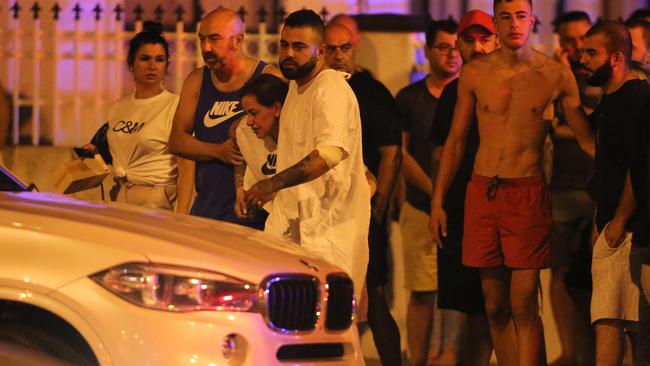 Scenes at the shooting of Nabil Maghnie at Epping last month. Picture: File