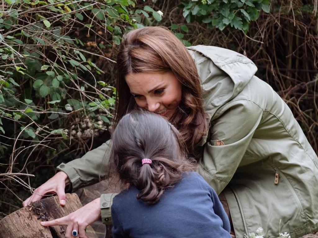 The children told Kate they loved working outside.