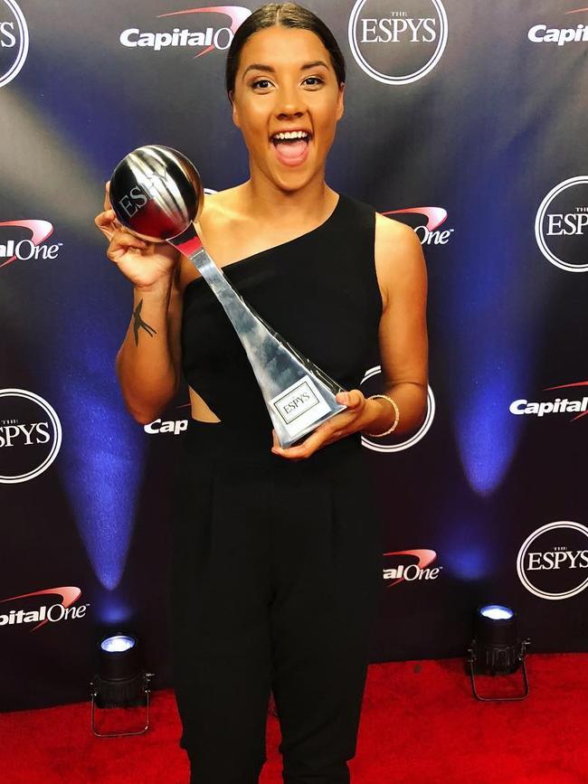 Kerr won international footballer of the year at the ESPY Awards.