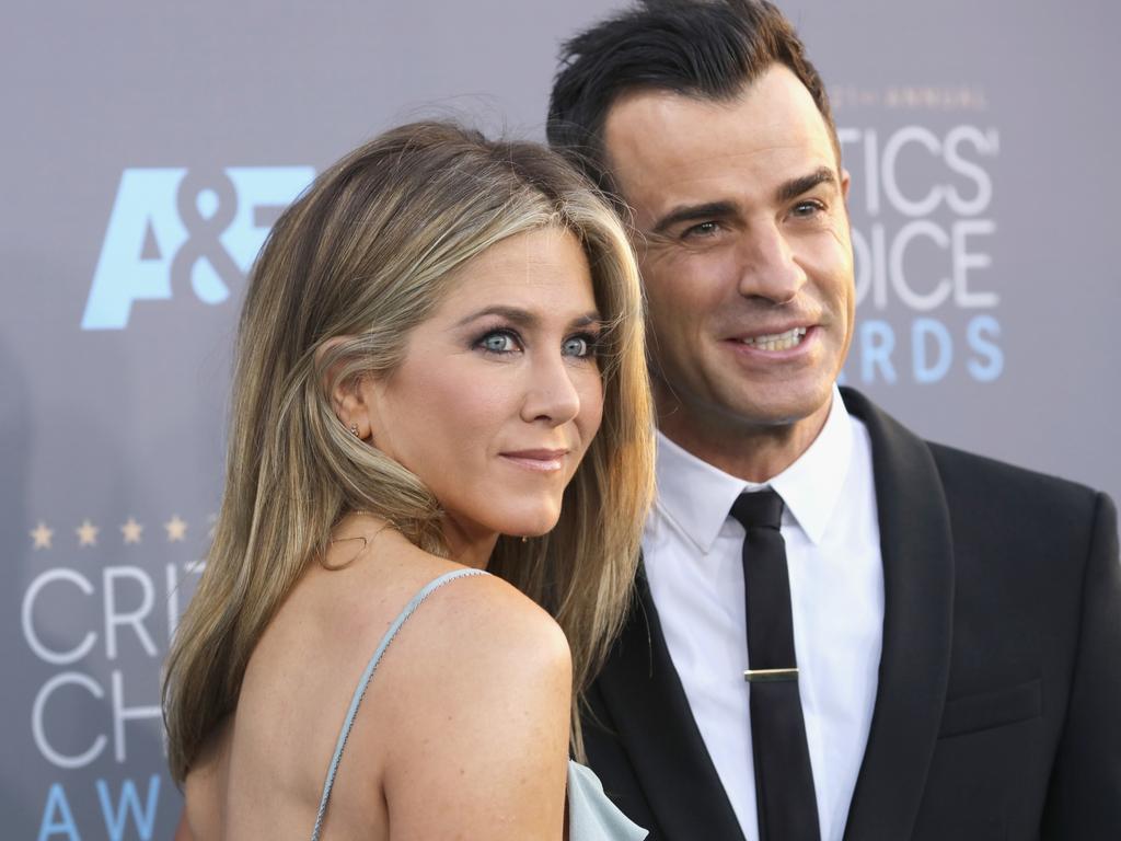 Theroux was previously married to Jennifer Aniston. Picture: Mark Davis/Getty Images