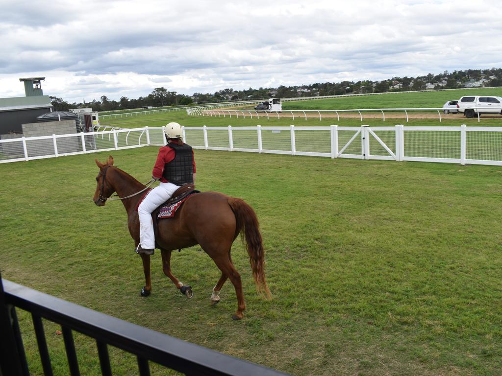 Horse and Jockey prepares to run the track at 2022 Warwick Cup (Photo: Michael Hudson/ Warwick Daily News)