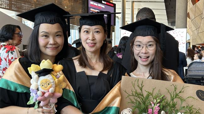 Students celebrated their graduations on Thursday and Friday. Picture: Erin Constable