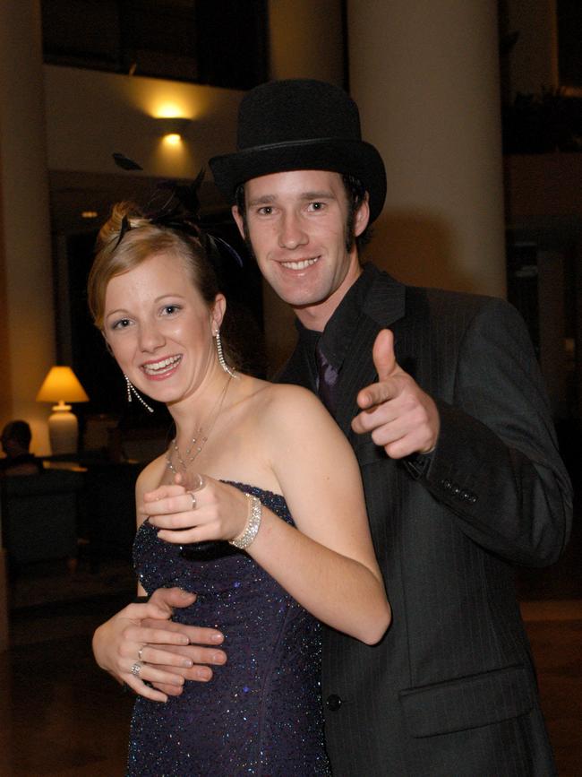 MAY 28, 2005: Reporter: Jasmine Griffiths. Hillcrest Christian College formal at the Crowne Plaza, Surfers Paradise. Vivienne Hill 17 years and Michael Spicer 22 years. PicFiona/Harding