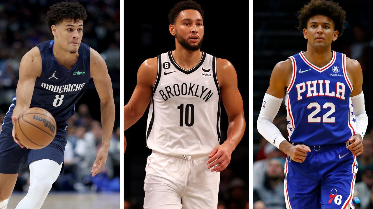 Josh Green, Ben Simmons and Matisse Thybulle.