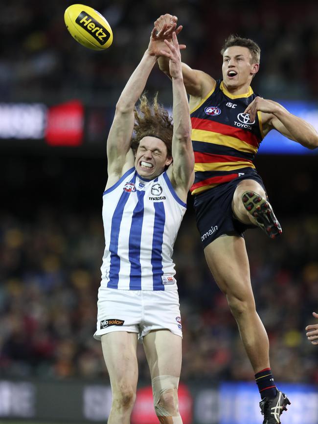 Tom Doedee in action for the Crows. Picture: Sarah Reed