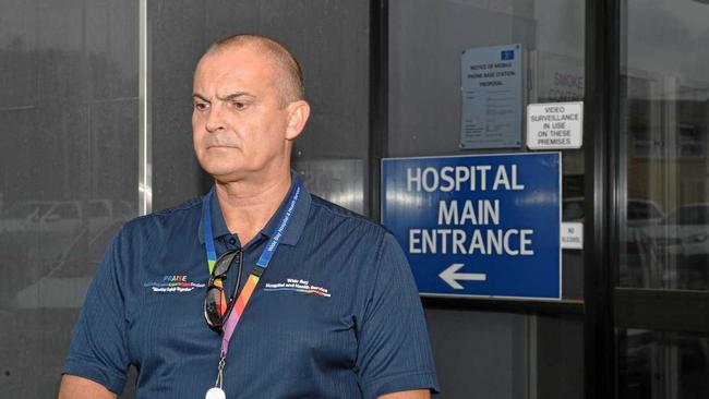 The former CEO of Wide Bay Hospital and Health Service Adrian Pennington. Picture: Paul Donaldson BUN261116HOSP2