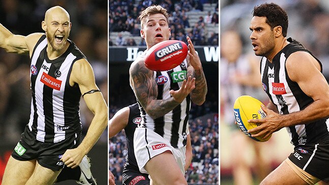 Ben Reid, Jamie Elliott and Daniel Wells face uncertain futures.