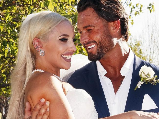 Supplied images of Married at First Sight contestants Sam and Elizabeth. Pic: Nigel Wright / Channel Nine.