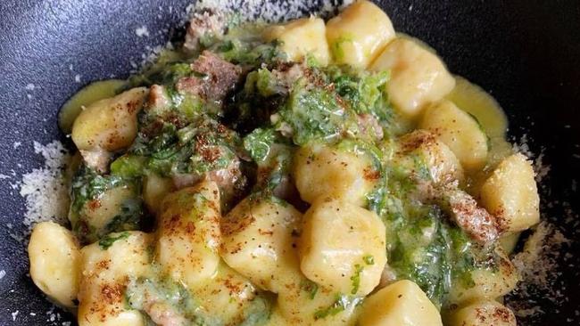 Supplied Editorial Gnocchi with pork sausage at La Locanda, Frome St, city