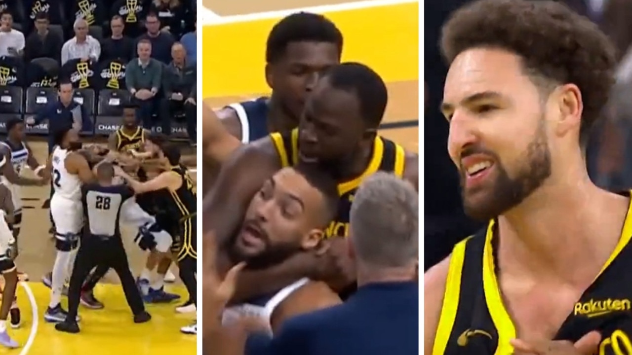Things got testy between the Warriors and Wolves.
