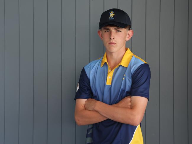 13-15 years boys South Coast cricket team 2024. Pictured: Archie Atkinson