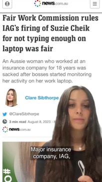 Aussie woman sacked after bosses monitored her work laptop