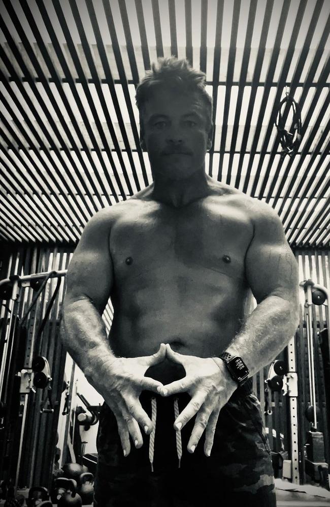 The eldest of the Hemsworth brothers took to Instagram to show off his gym progress. Picture from Instagram.