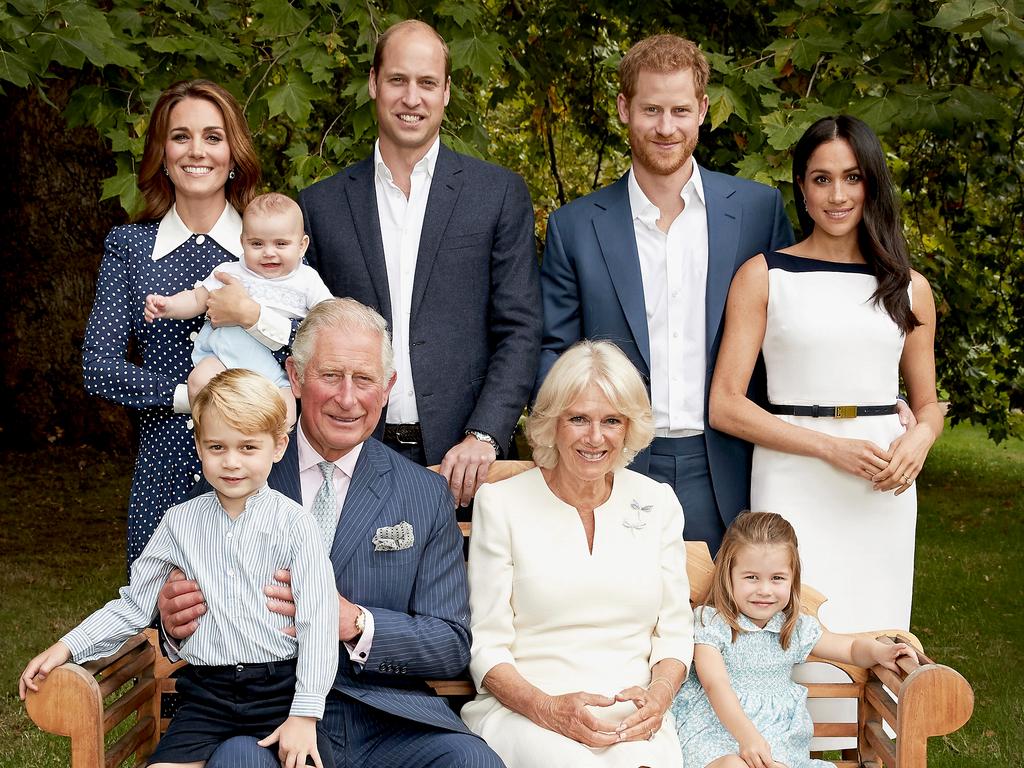 Prince Charles posed with his family for the portrait to mark his 70th birthday in late 2018. Picture: Chris Jackson/Clarence House via Getty Images