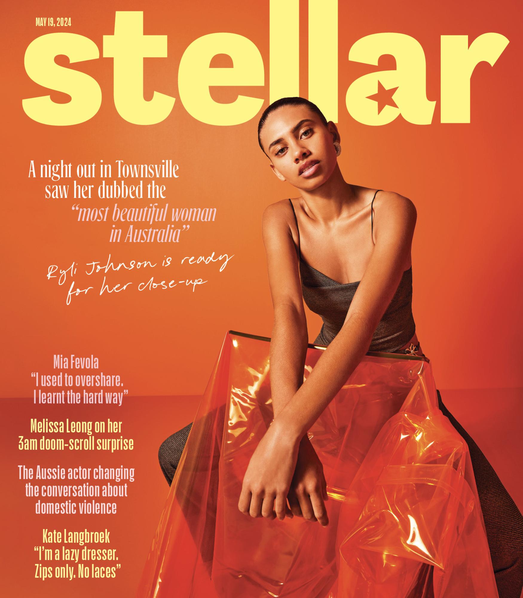 The 20-year-old Gomeroi Murri woman has just landed her first magazine cover. Picture: Stellar