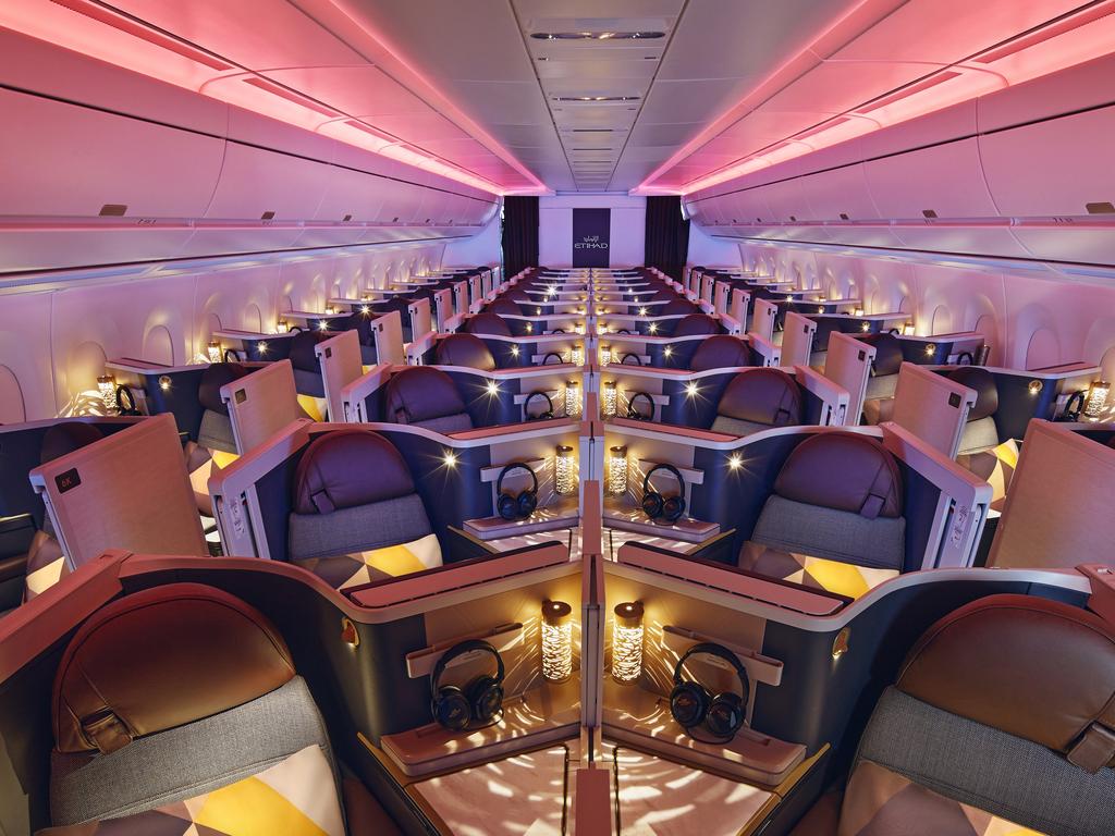 Inside the A350’s Business Class home to 44 studios.