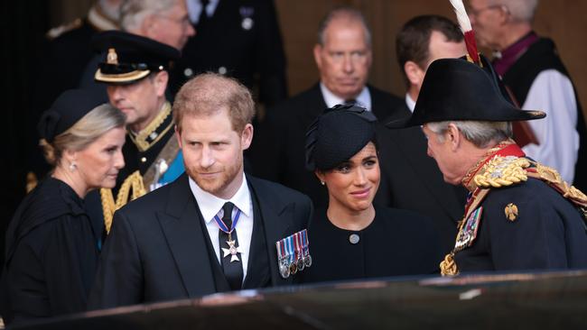 Prince Harry, Duke of Sussex and Meghan, Duchess of Sussex at Westminster Hall in London.