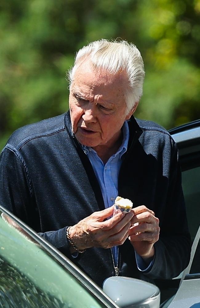 Jon Voight was spotted in a parking lot, enjoying an ice cream cone. Picture: Backgrid.