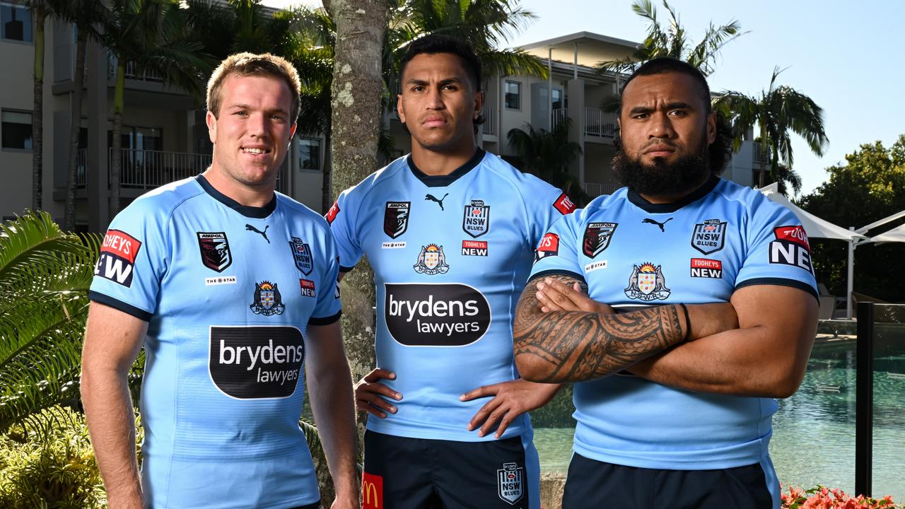 NSW Proposals Jack Trbojevich, James Safety and Junior Paul.  Photo: Grant Trouville / NSWRL