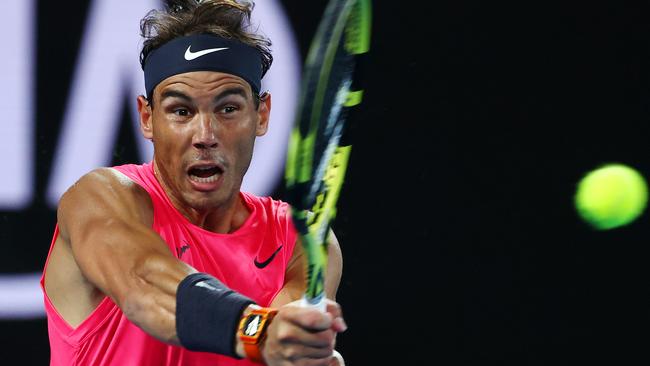 International tennis stars like Rafael Nadal will not be able to quarantine in time to play lead-up events for the Australian Open. Picture: Mark Stewart