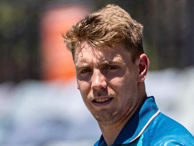 Australia's Cameron Green attends a training session ahead of the three-match Test cricket series against Pakistan at Perth Stadium in Perth on December 11, 2023. (Photo by COLIN MURTY / AFP) / -- IMAGE RESTRICTED TO EDITORIAL USE - STRICTLY NO COMMERCIAL USE --