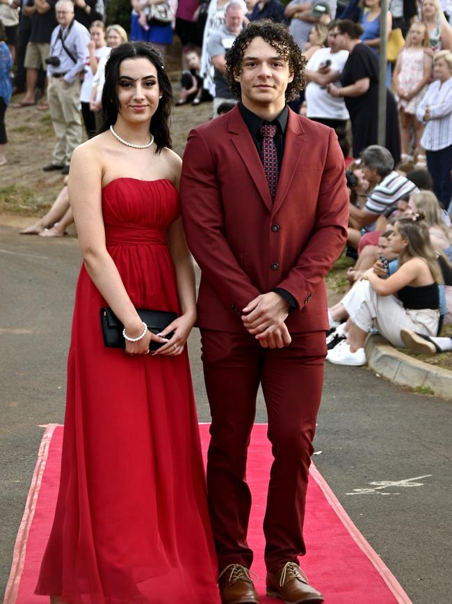 Highfields State Secondary college formal at Highfields Cultural Centre. Hannah Cook and Lochlan King.