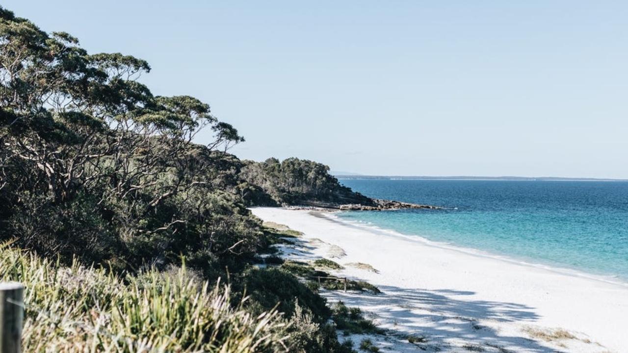 ‘The whitest sand in the world’.