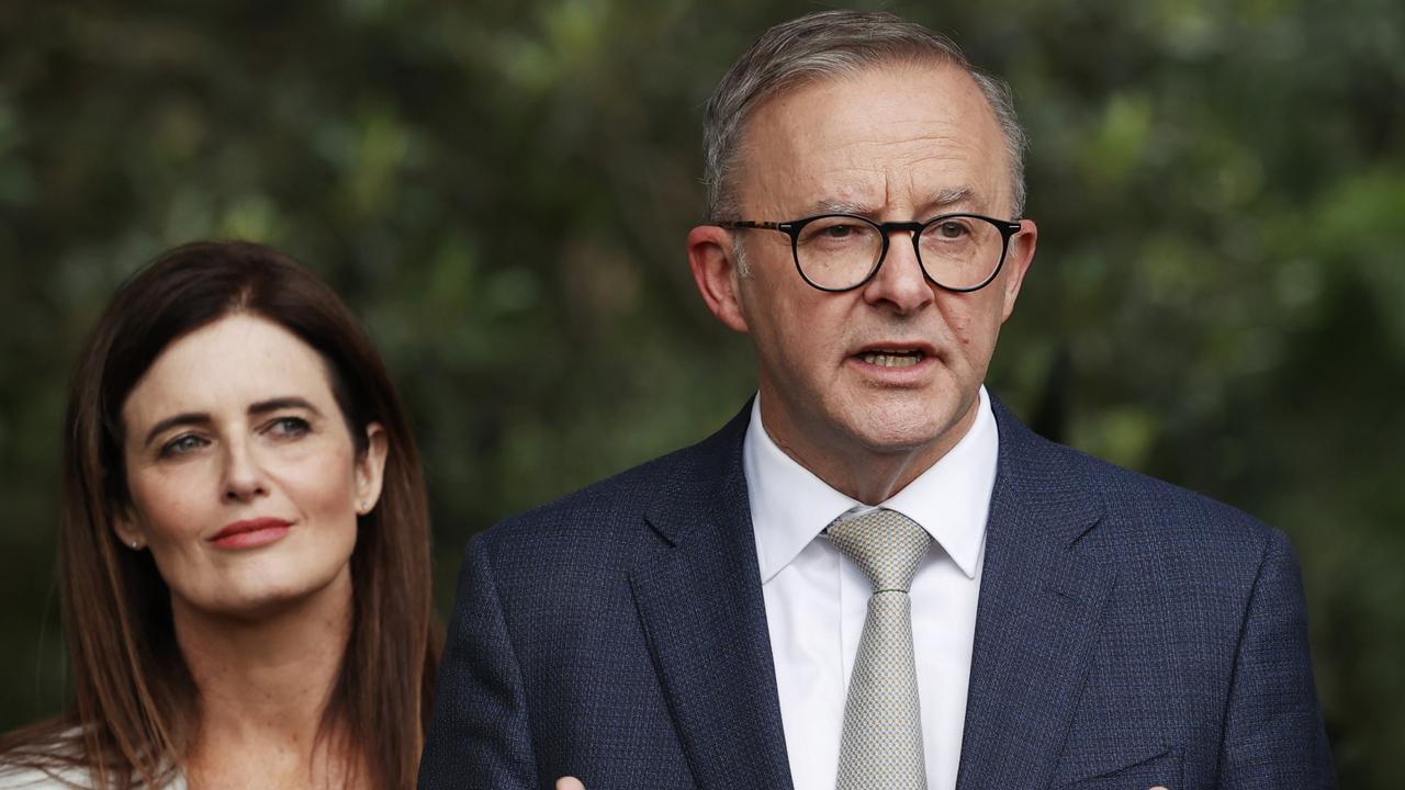 Labor Leader Anthony Albanese is tipped to win despite a campaign marred by awkward gaffes. Picture: Lisa Maree Williams/Getty Images