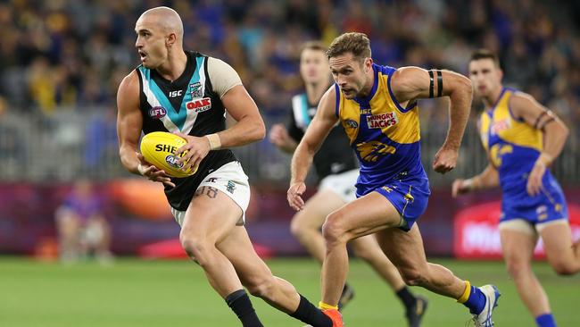 Hard man Sam Powell-Pepper was one of Port Adelaide’s best players. Picture: Getty Images