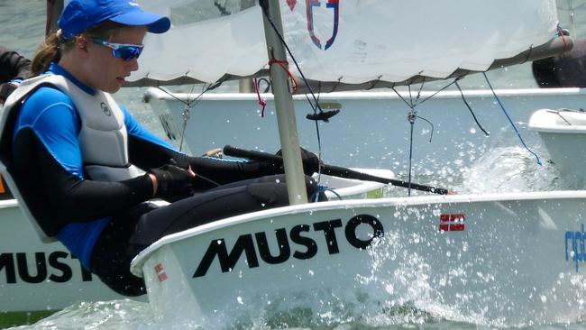 Abbey Lodge, one of the state’s up and coming Laser sailors. Picture: Supplied