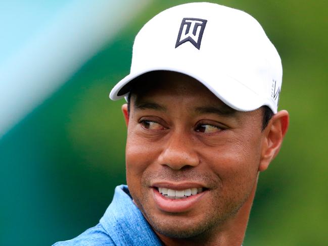 DUBLIN, OH - JUNE 03: Tiger Woods of the United States waits to play a shot during the pro-am round for The Memorial Tournament presented by Nationwide at Muirfield Village Golf Club on June 3, 2015 in Dublin, Ohio. (Photo by Sam Greenwood/Getty Images)