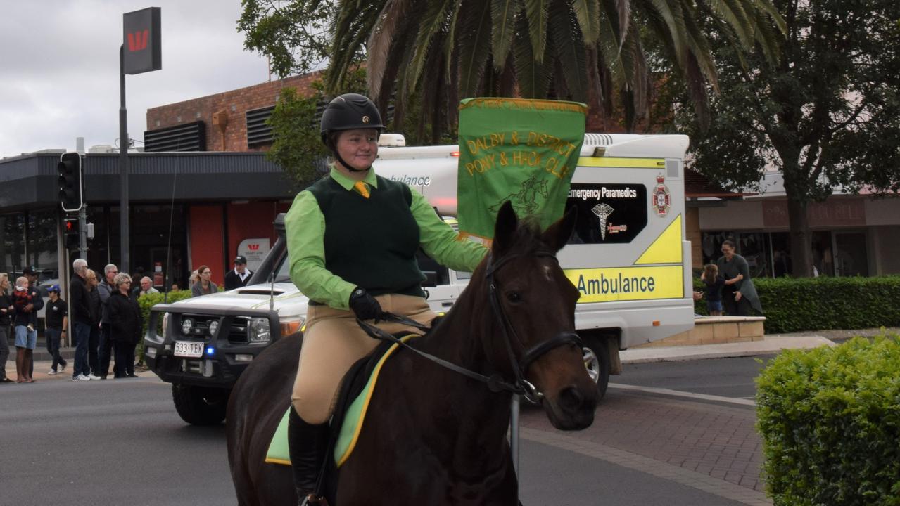 Dalby and surrounds come together for a touching tribute on Anzac Day 2022 Picture: Emily Devon