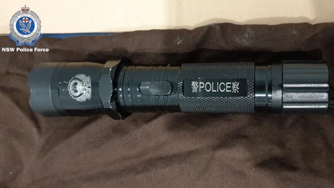 During the search of the woman’s South Coogee property police allegedly found a prohibited weapon. Picture: NSW Police