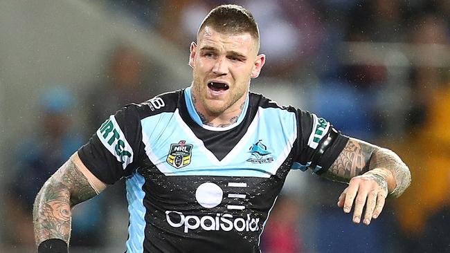 Josh Dugan of the Sharks is out for up to six weeks with a broken bone in his foot.