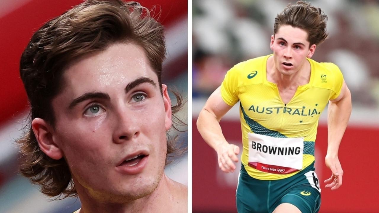 Tokyo Olympics 2020 athletics 100m result Rohan Browning mullet