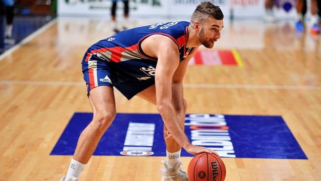 Jack McVeigh of the Adelaide 36ers warms up during the round 11 NBL match between the Adelaide 36ers and the New Zealand Breakers at Titanium Security Arena on December 30, 2018 in Adelaide, Australia. (Photo by Daniel Kalisz/Getty Images)