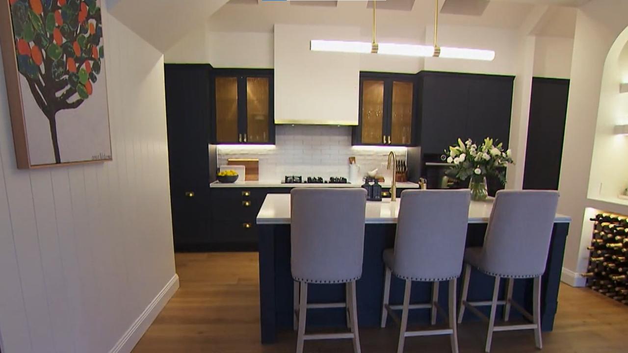 Kirsty and Jesse’s winning kitchen. Picture: Supplied, Channel 9