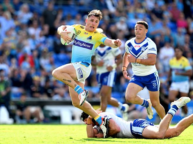 AJ Brimson might have to adjust to another change of position in 2024. Picture: Chris Hyde/Getty Images