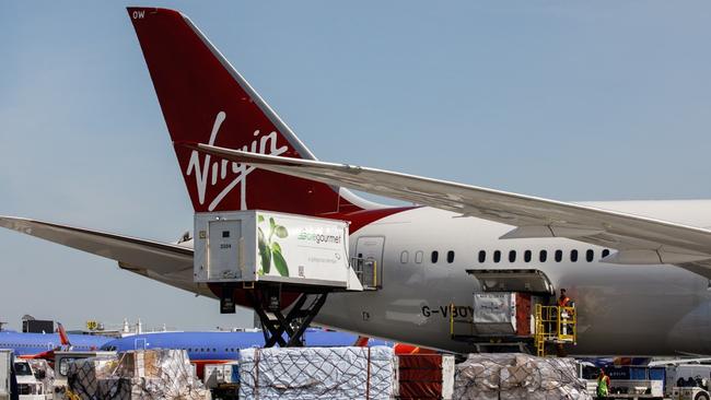 Virgin freight planes frequent the Mackay region every week.