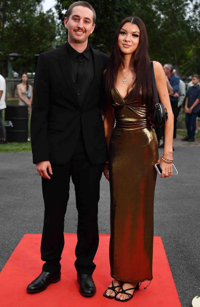 Luca De Marco and Emily Leonardi at Nambour State College School Formal. Picture: Patrick Woods.