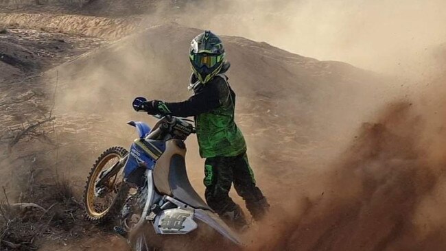 The 27-year-old was listed as a local Alice Springs Enduro Series Racer on a local business website. Supplied: Facebook.