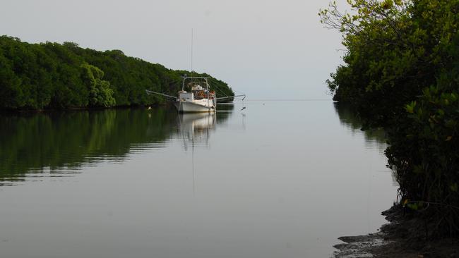 A gillnet vessel anchored at the Starkey River, north of Cooktown. Picture: Supplied