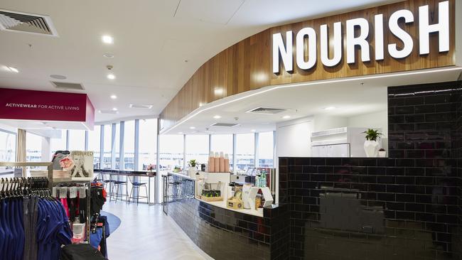 The Nourish health food cafe inside the facility.