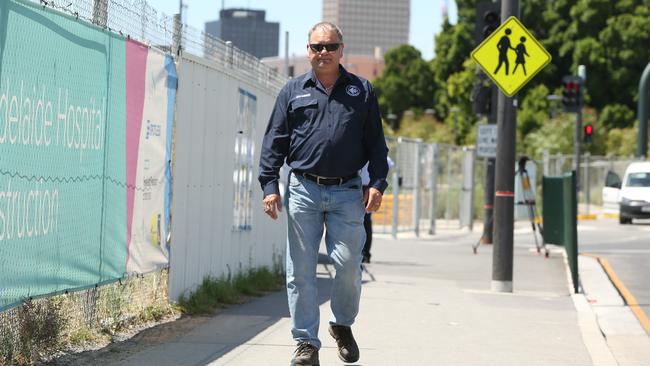 Former CFMMEU SA branch secretary, Aaron Cartledge (pictured in 2016) said he had left the union on “relatively good terms”.