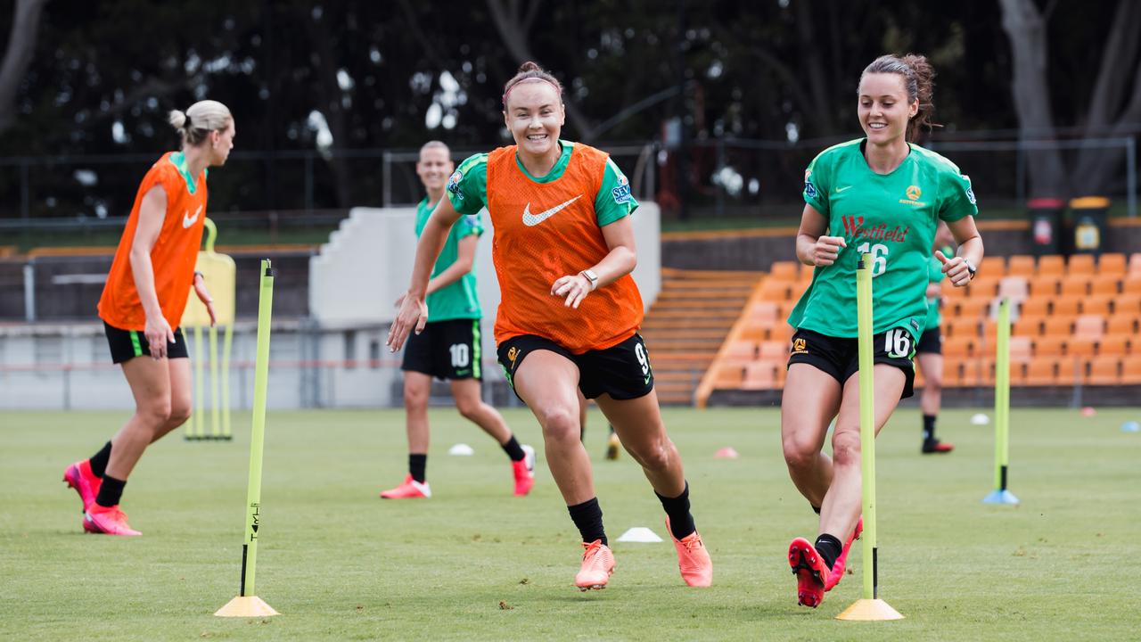 The Matildas train in Sydney ahead of their Olympic qualifiers. Picture supplied.
