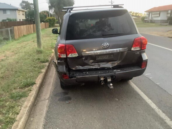 A two-car crash at a Kingaroy intersection has resulted in a man being taken to hospital. Photo/QPS