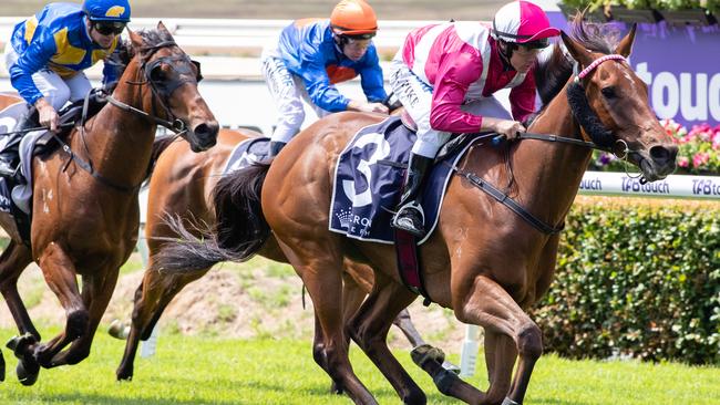 William Pike cruising to victory aboard Arcadia Prince in 2018. Picture: AAP