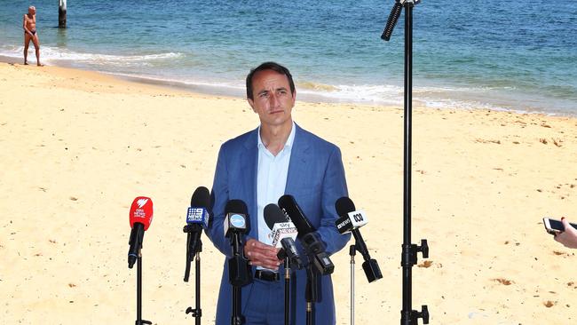 Liberal candidate for the Wentworth Dave Sharma is under fire from a senior Jewish community figure for printing an unauthorised endorsement in campaign flyers. Picture: John Feder