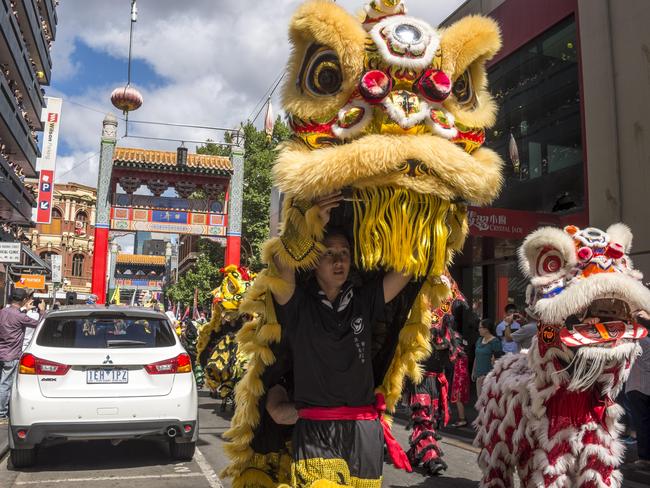 Chinese New Year celebrations in Chinatown for the year of the monkey in 2016. A selection of dragons is on display at the Chinese Museum Picture: Christopher Chan.