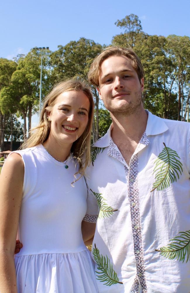 Lulu Johns and Henry Badgery at the Noosa Polo and Provedores on October 14, 2023.